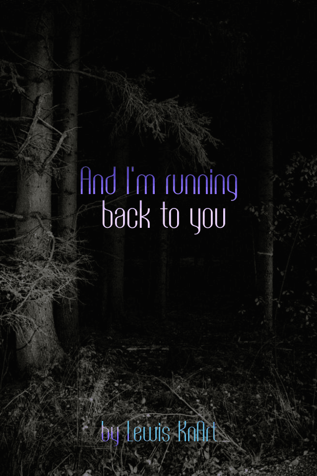 And I'm running back to you
